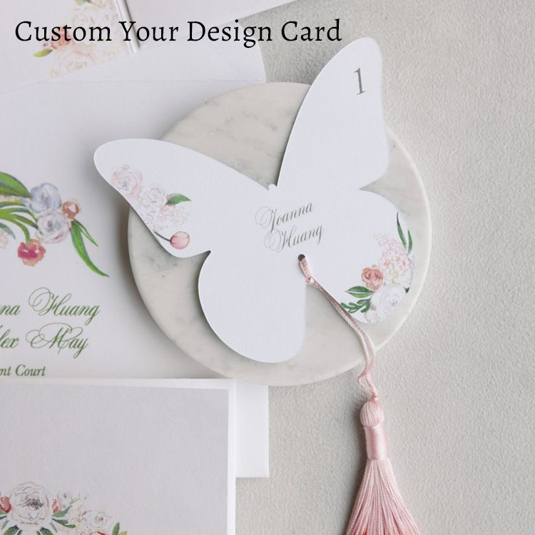 Wedding Supply Business - Элегантная бабочка на заказ, меню, свадебное
