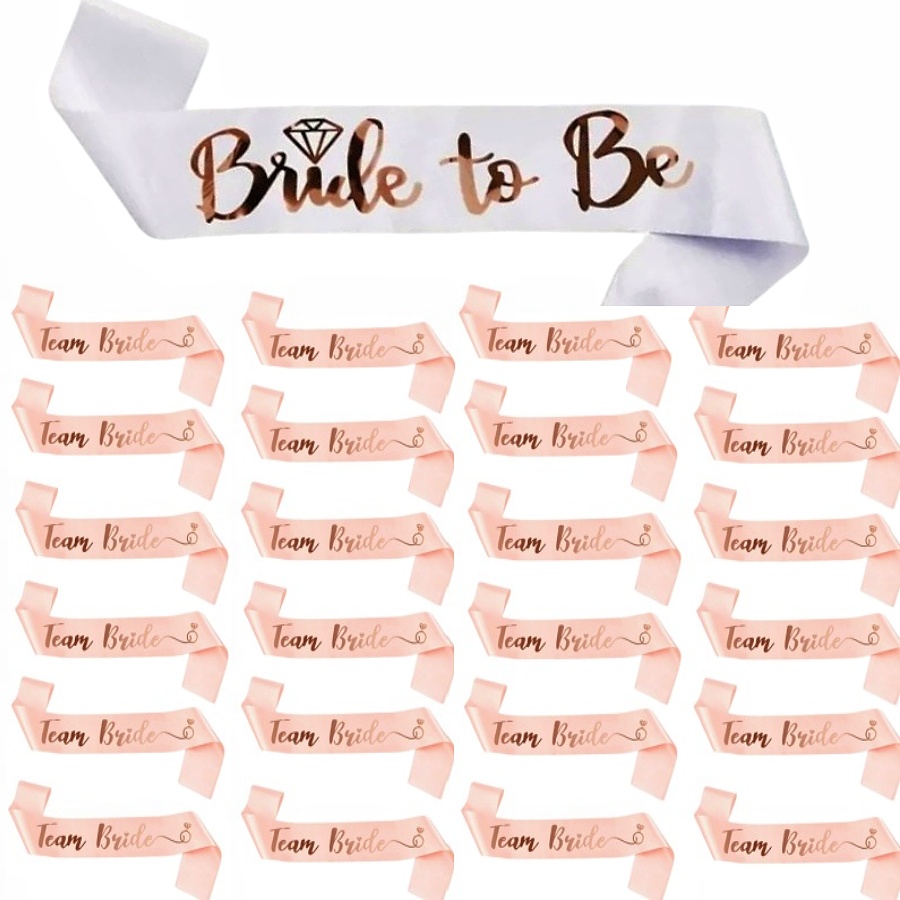 Bride Tribe Sash - Набор из 25 штук: 1 белая
