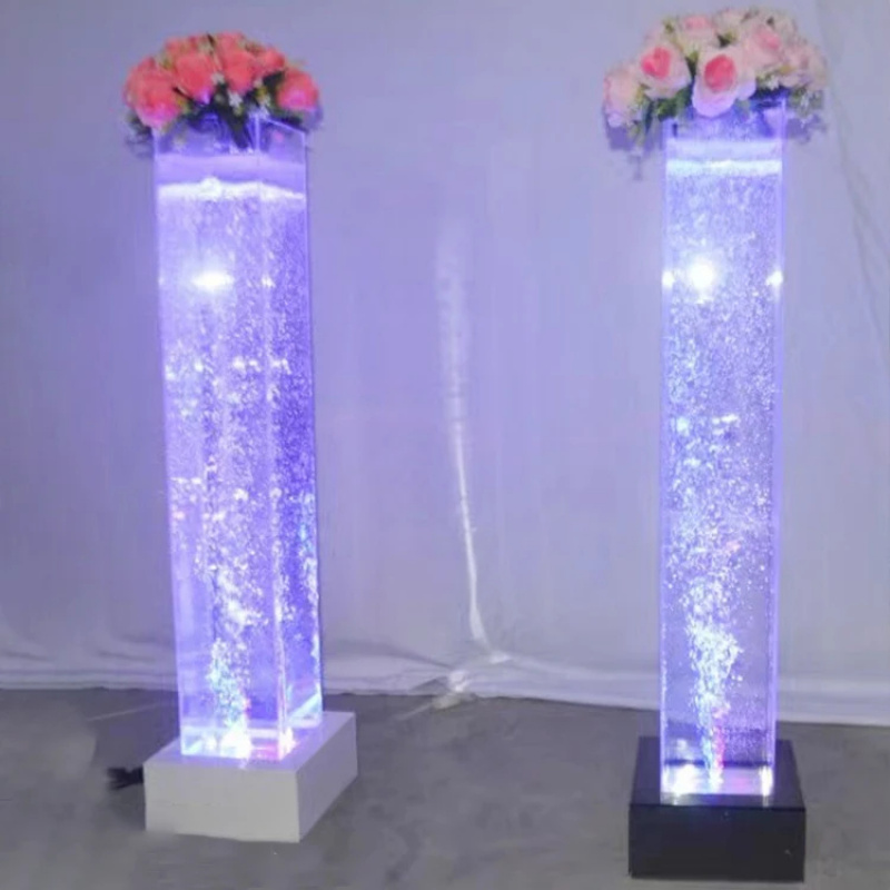 Wedding Fountain - Изготовленная на заказ светодиодная акриловая квадратная