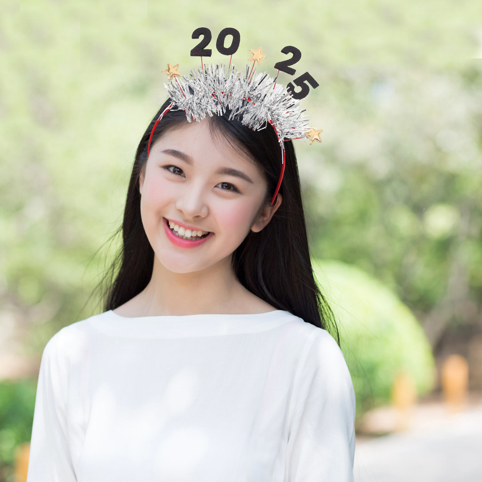 Photo Booth Prop - Новогодняя повязка на голову 2025 года