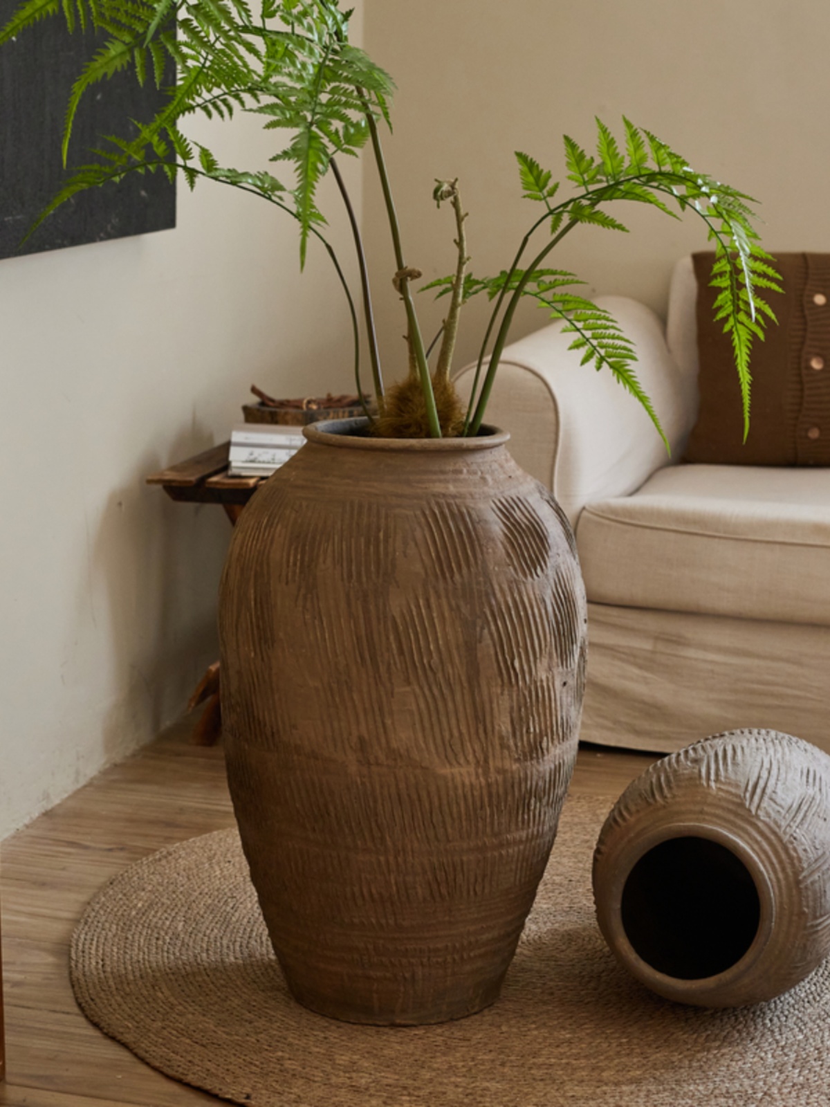 Centerpiece Vase Tall - Ретро-винтажная большая терракотовая ваза для цветов