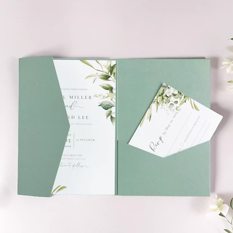 Wedding Supply Business - 30 шт. 18x13 см зеленые конверты
