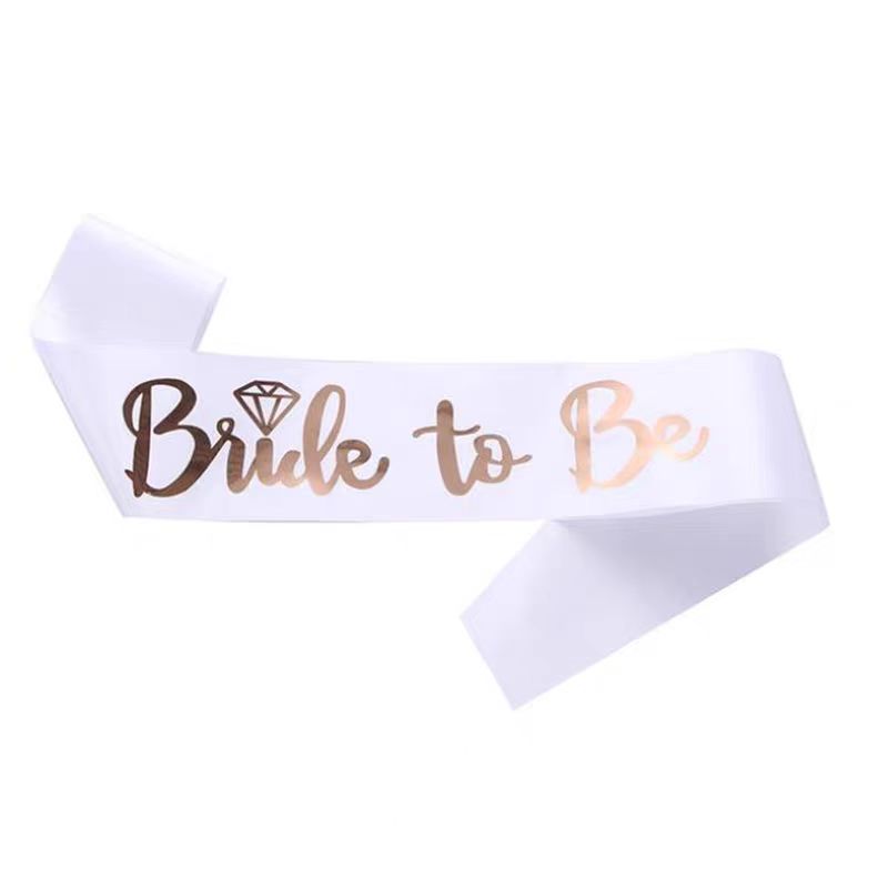 Bride Tribe Sash - 1 набор, розовое золото, Команда Невесты,
