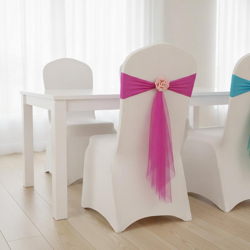 Chair Sash Organza - 1 шт. Органзовые ленты для стульев,