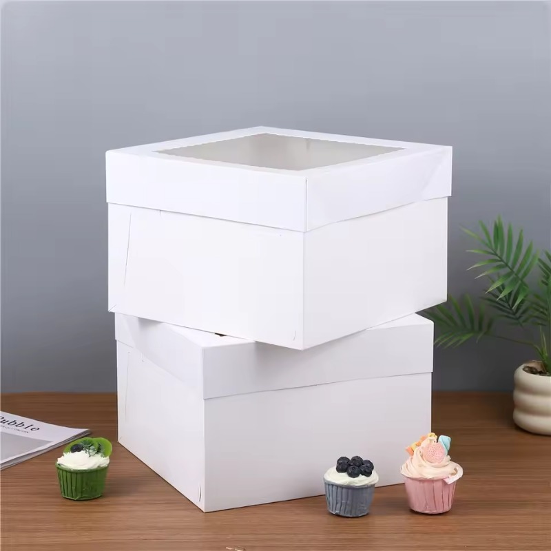 Wedding Decoration Supply - Одноразовые белые коробки для тортов с
