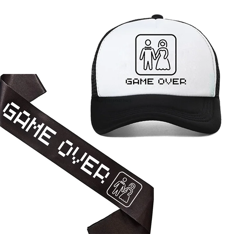 Bride Tribe Sash - Жених Be Sash Game Over Hat