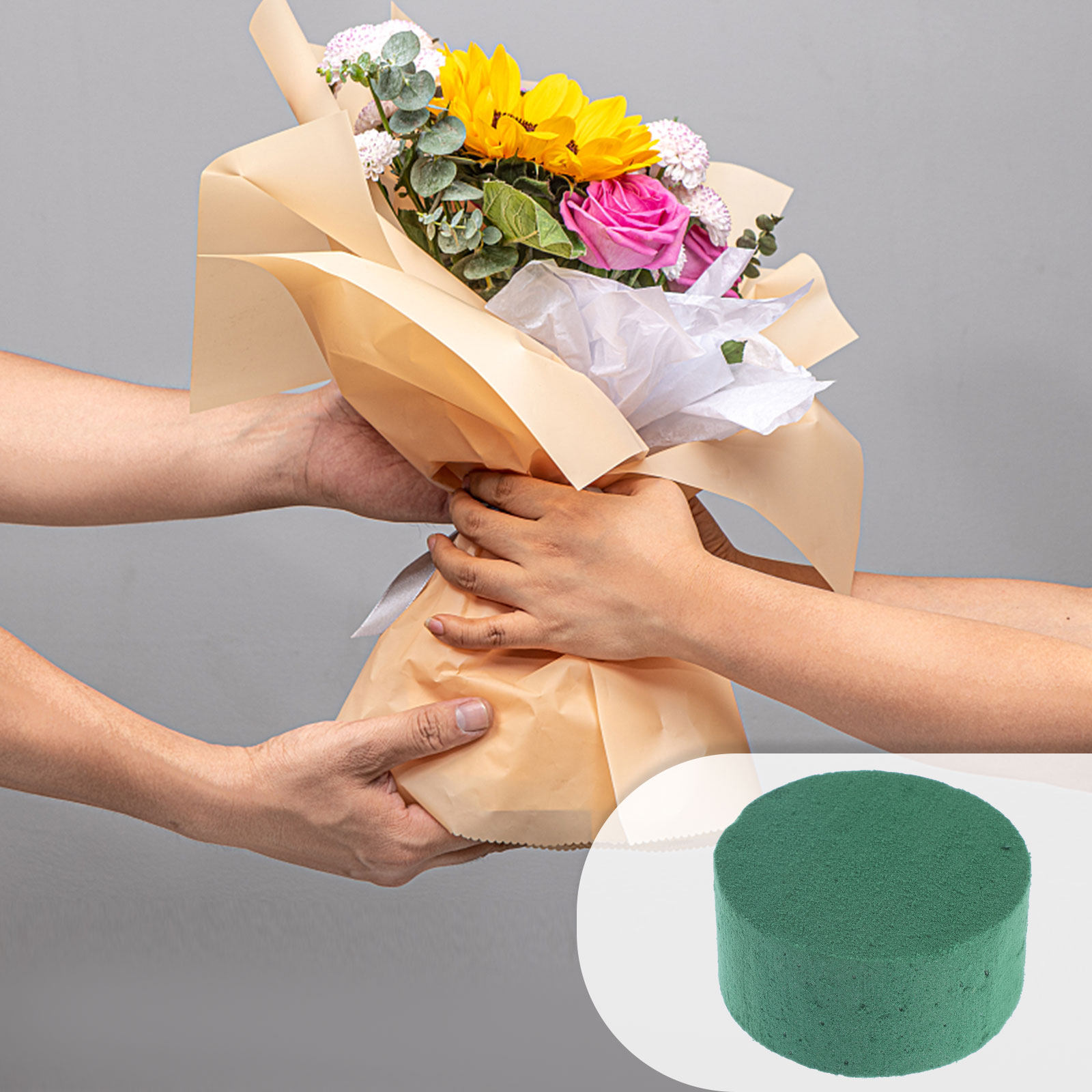 Wedding Floral Supply - 8 шт. круглых цветочных блоков из
