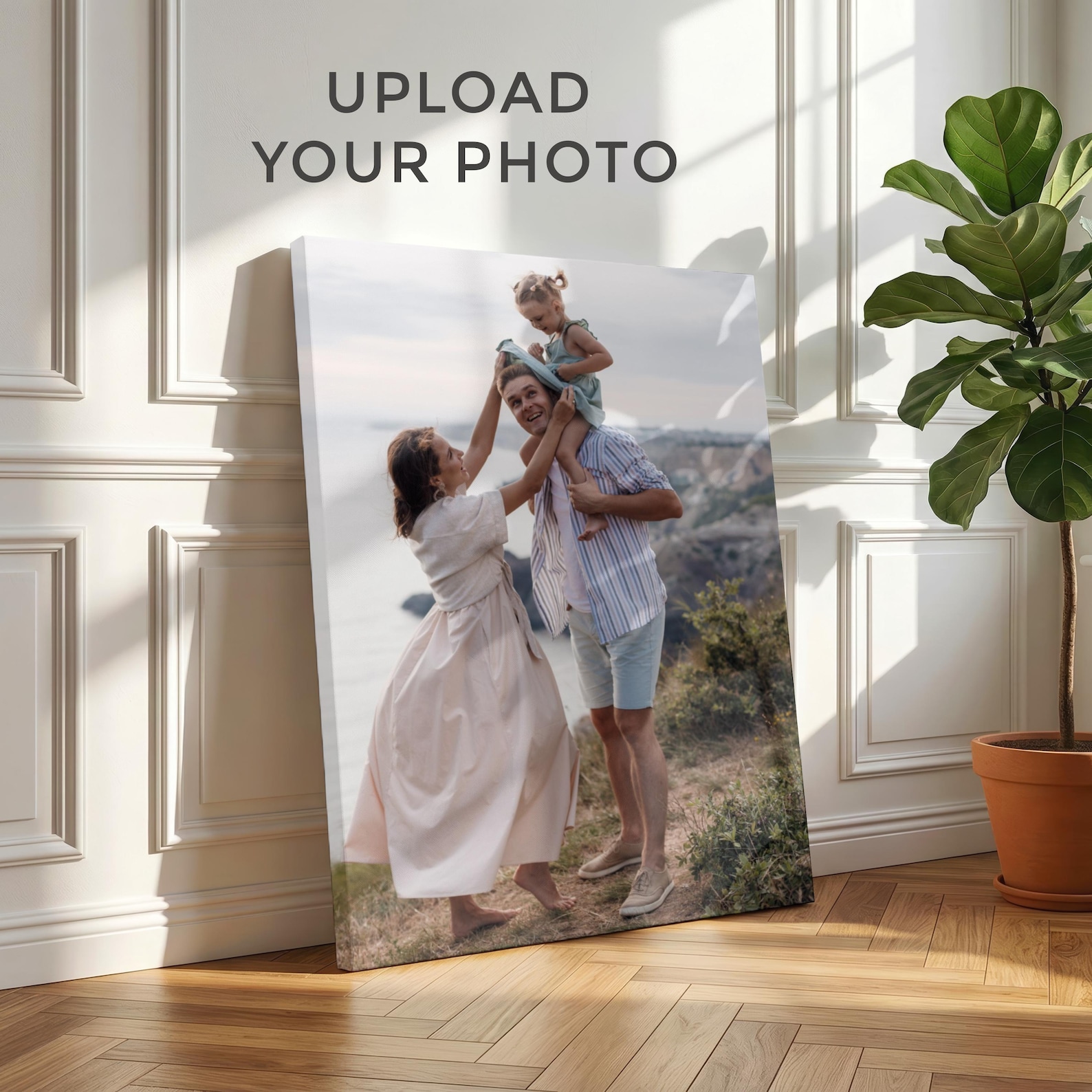 Wedding Party Supply - Персонализированный фотохолст, Настенный декор с семейным