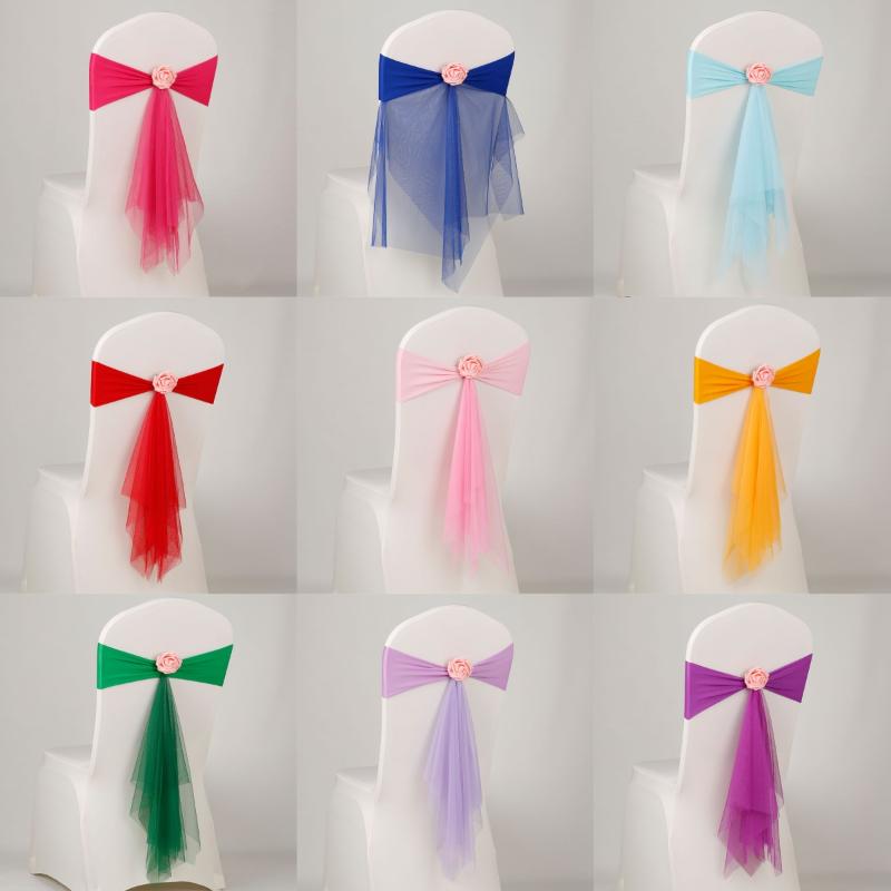 Chair Sash Organza - 1 шт. Органзовые ленты для стульев,