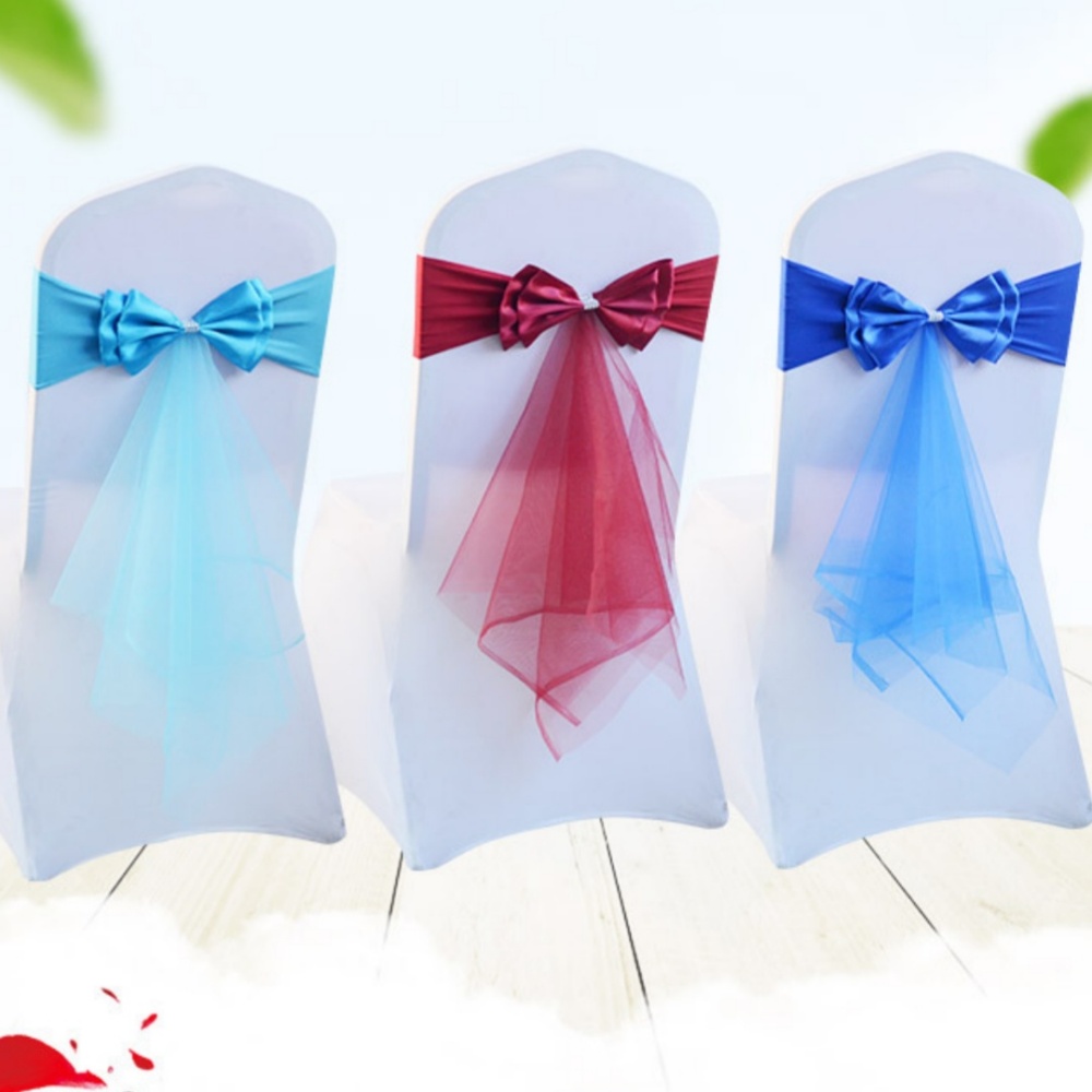 Chair Sash Organza - Элегантные банты-бабочки из органзы с возможностью