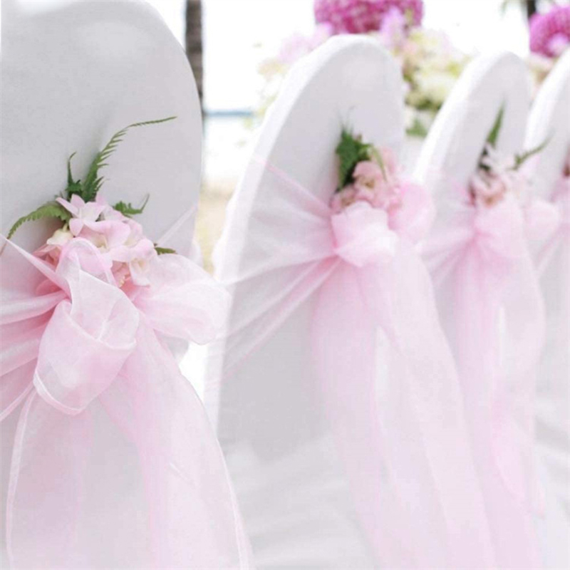Chair Sash Organza - 10/50/100 шт., украшение для свадебного стула,