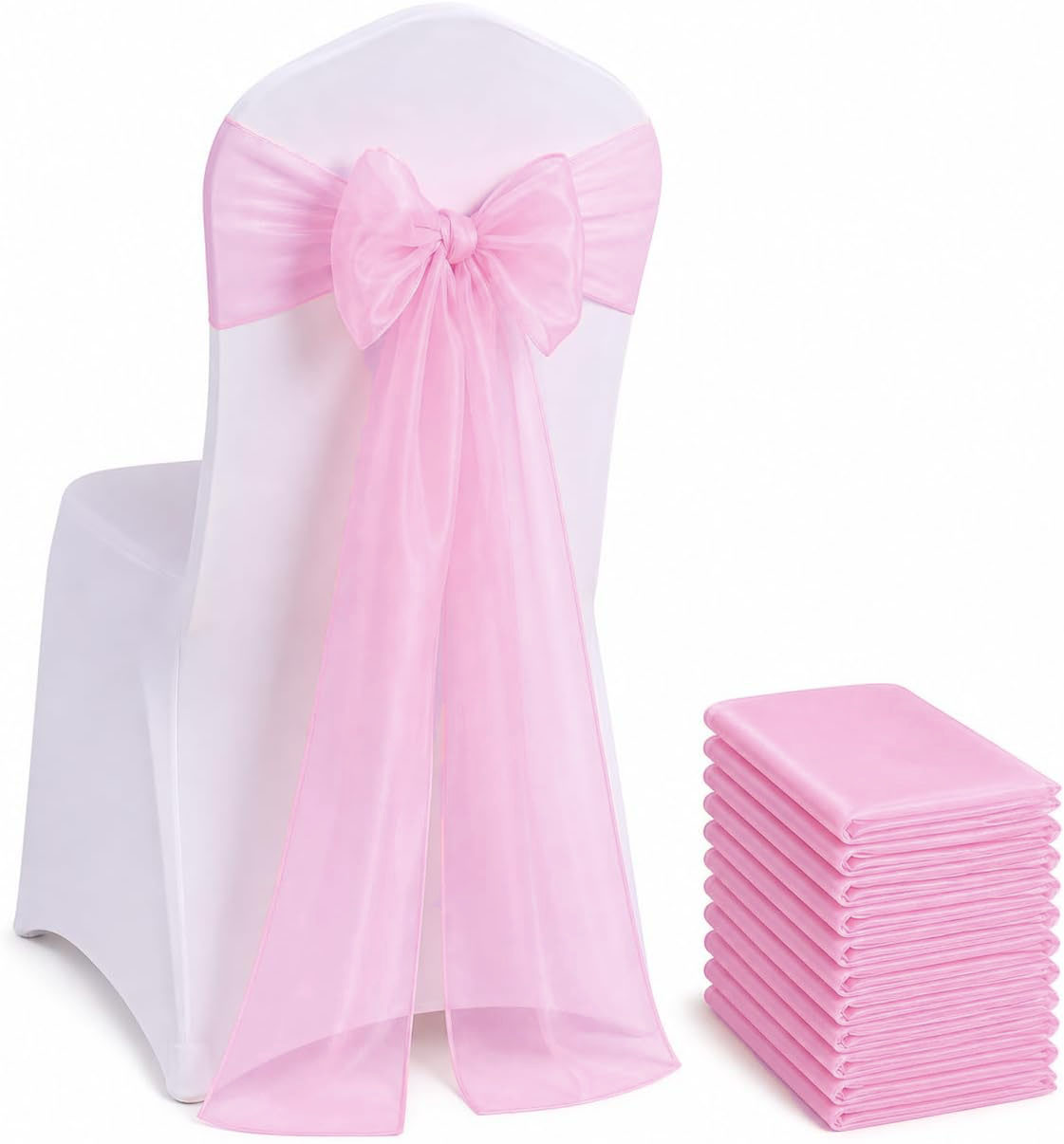Банты-шарфы из органзы для сту – обзор и цена Chair Sash Organza