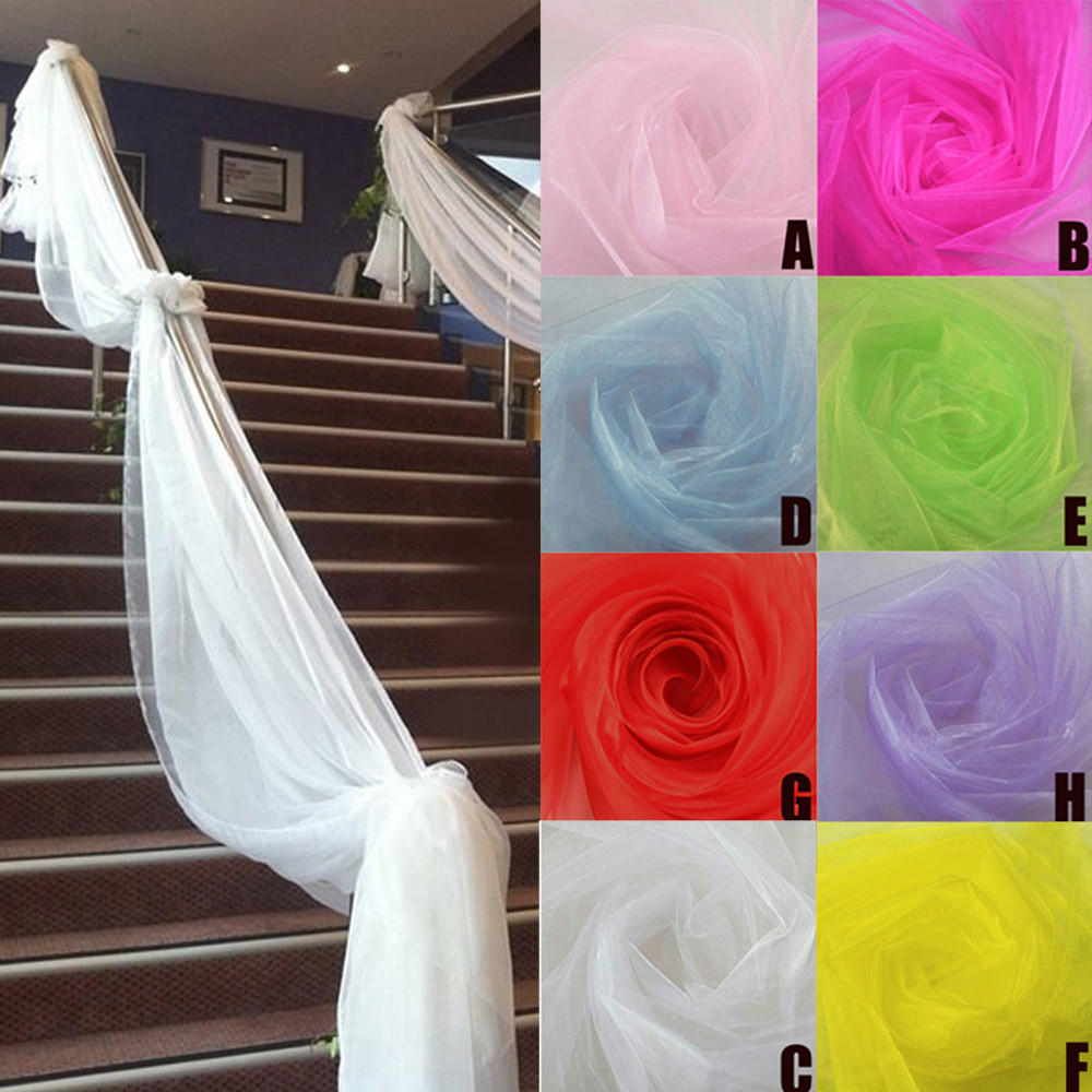 Свадебное украшение, тюль, рул – обзор и цена Chair Sash Organza