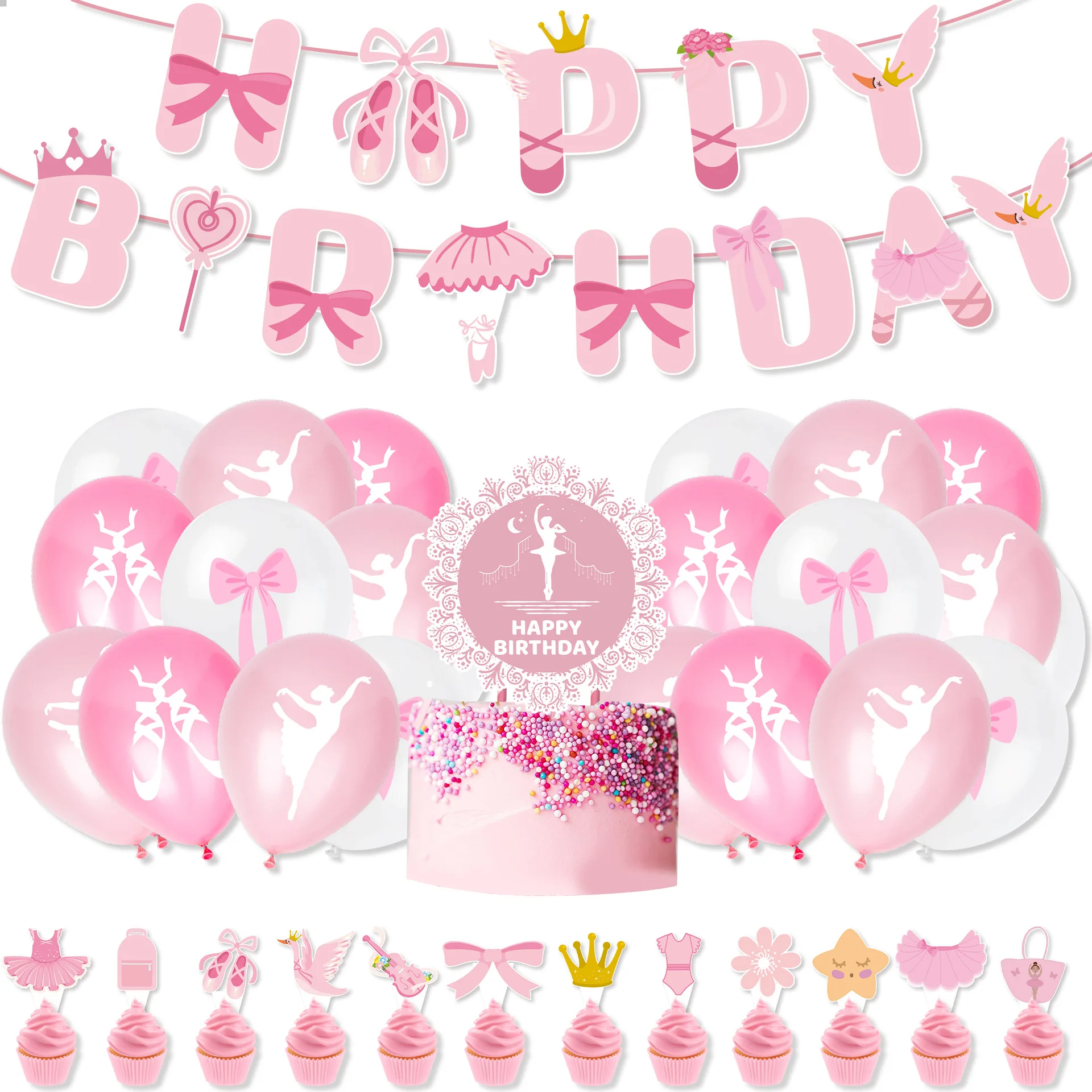 Розовая балерина, балерина, фо – обзор и цена Confetti Balloon Set