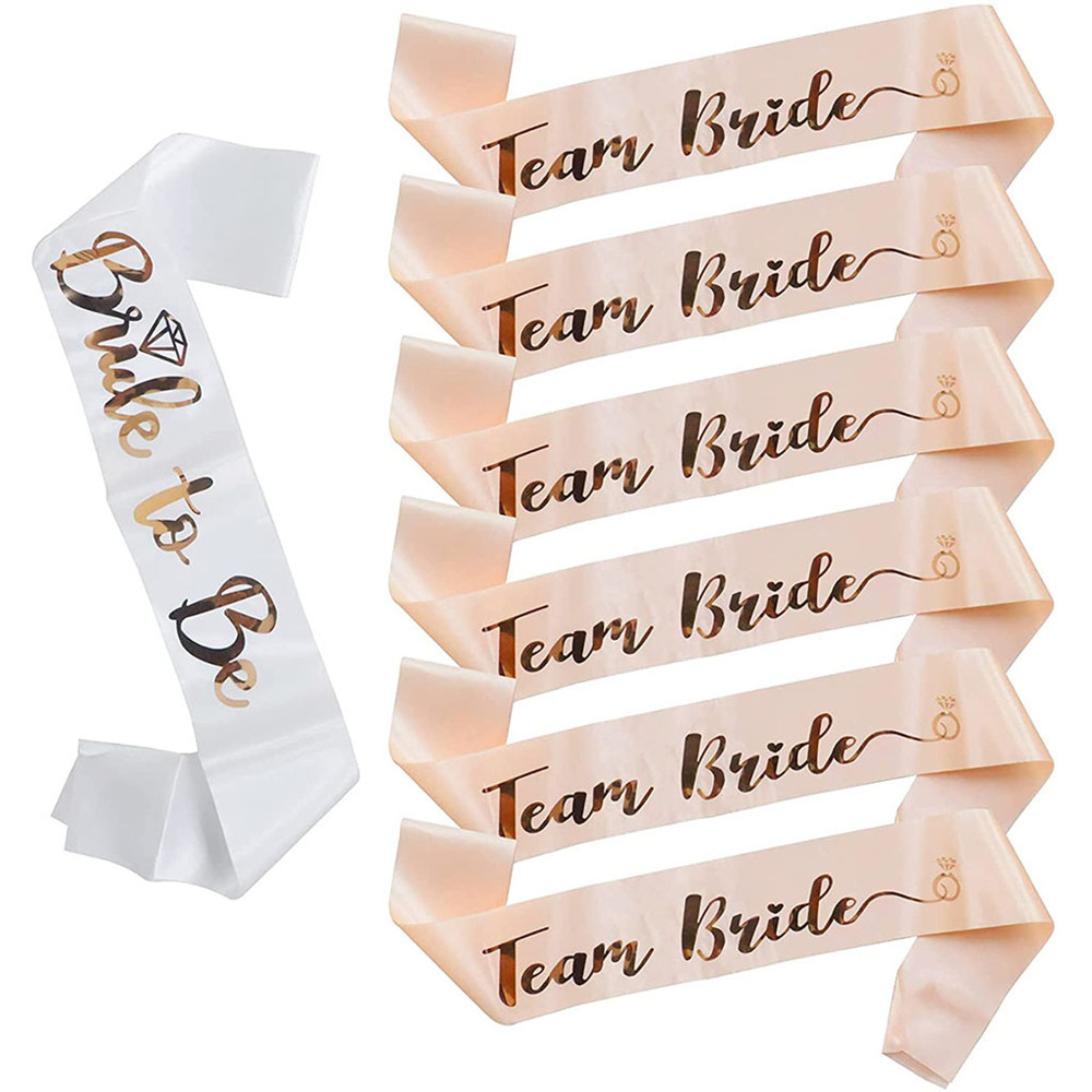 1 комплект, розовое золото, ко – обзор и цена Bride Tribe Sash