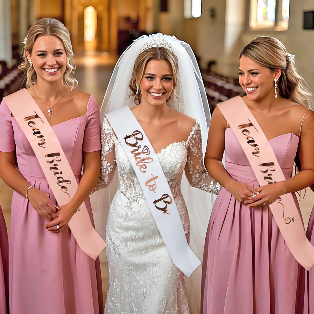 1 комплект, розовое золото, ко – обзор и цена Bride Tribe Sash
