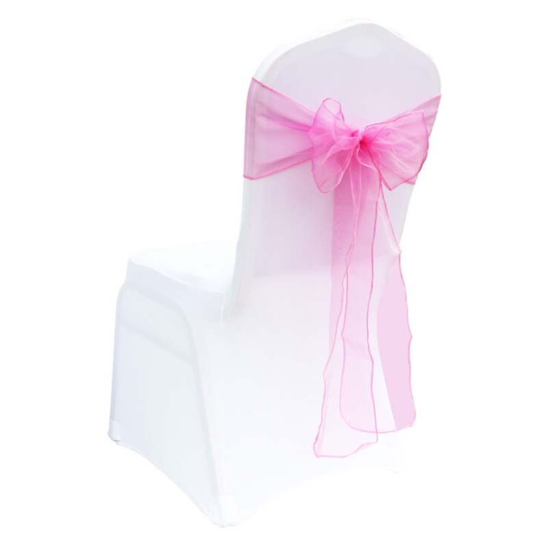 25 шт., 18x275 см, свадебный с – обзор и цена Chair Sash Organza