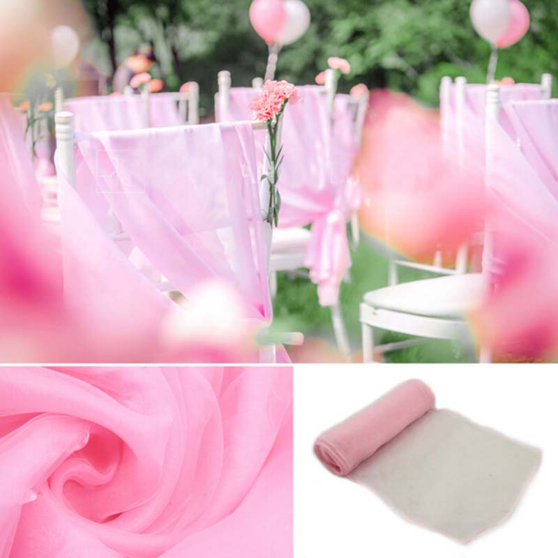 25 шт., 18x275 см, свадебный с – обзор и цена Chair Sash Organza