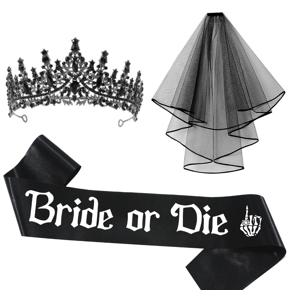 3 шт., готические черные девич – обзор и цена Bride Tribe Sash