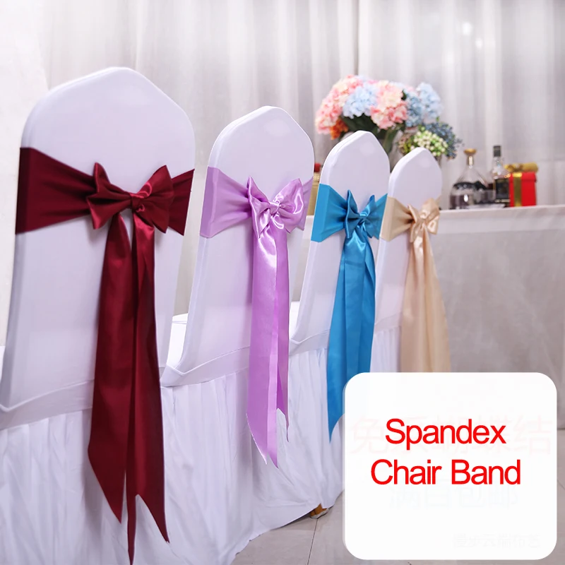 25 шт., атласные ленты из спан – обзор и цена Chair Sash Organza